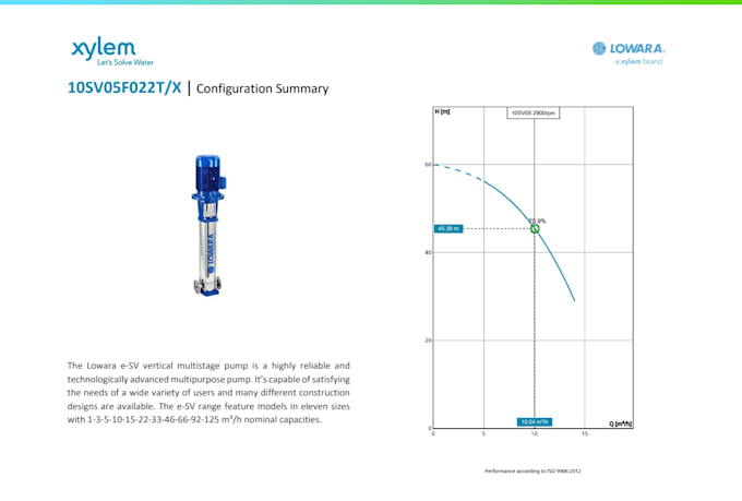 industrial pump selection and sizing, technical proposal and boq preparation
